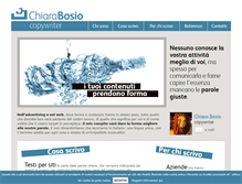 Tablet Screenshot of chiarabosio.it